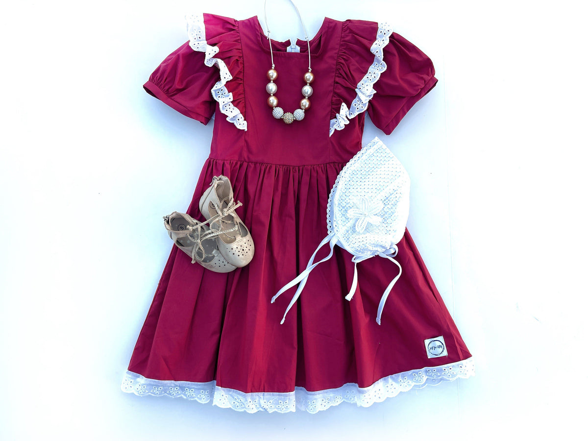 Red Vintage Fancy Dress 8 Red Vintage Fancy Dress 8