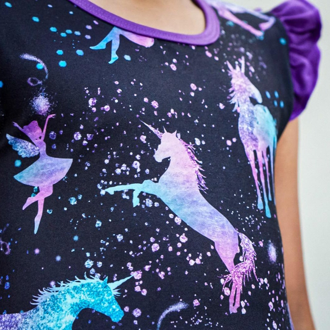 Unicorn Galaxy Twirl Dress