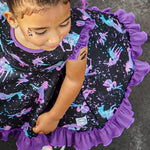 Load image into Gallery viewer, Unicorn Galaxy Twirl Dress
