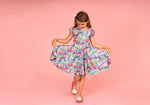 Load image into Gallery viewer, Flamingo Summer Twirl Dress
