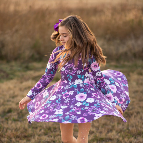 Purple Floral Snowflake – Just For Littles®️