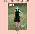 Load image into Gallery viewer, Green Velour Christmas Dress
