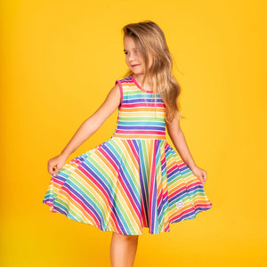 JFL Stripe Twirl Dress