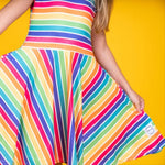 Load image into Gallery viewer, JFL Stripe Twirl Dress
