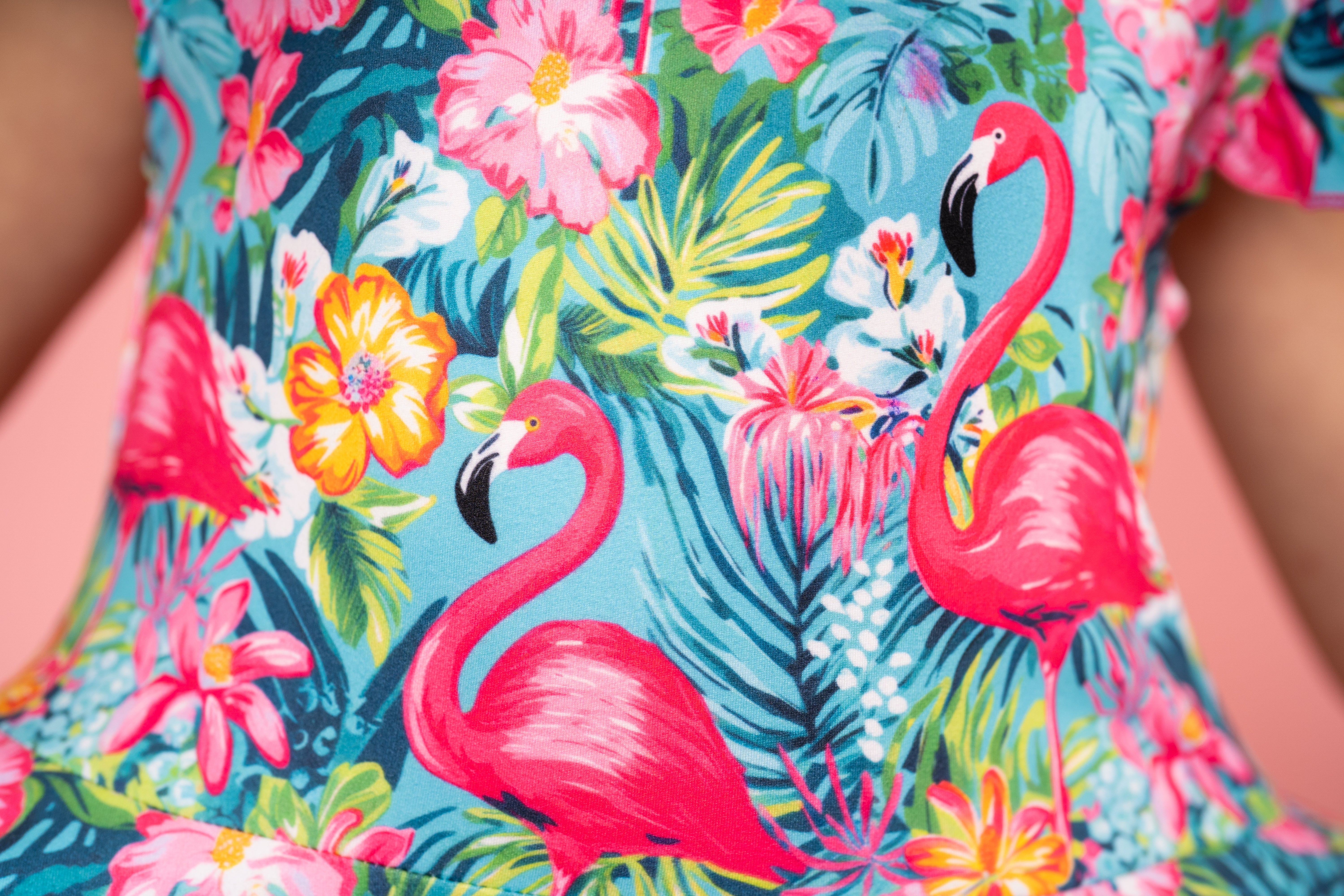 Flamingo Summer Twirl Dress