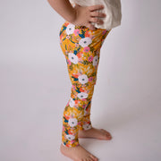 Golden Floral Leggings