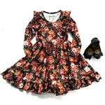Load image into Gallery viewer, New Black Floral Dress
