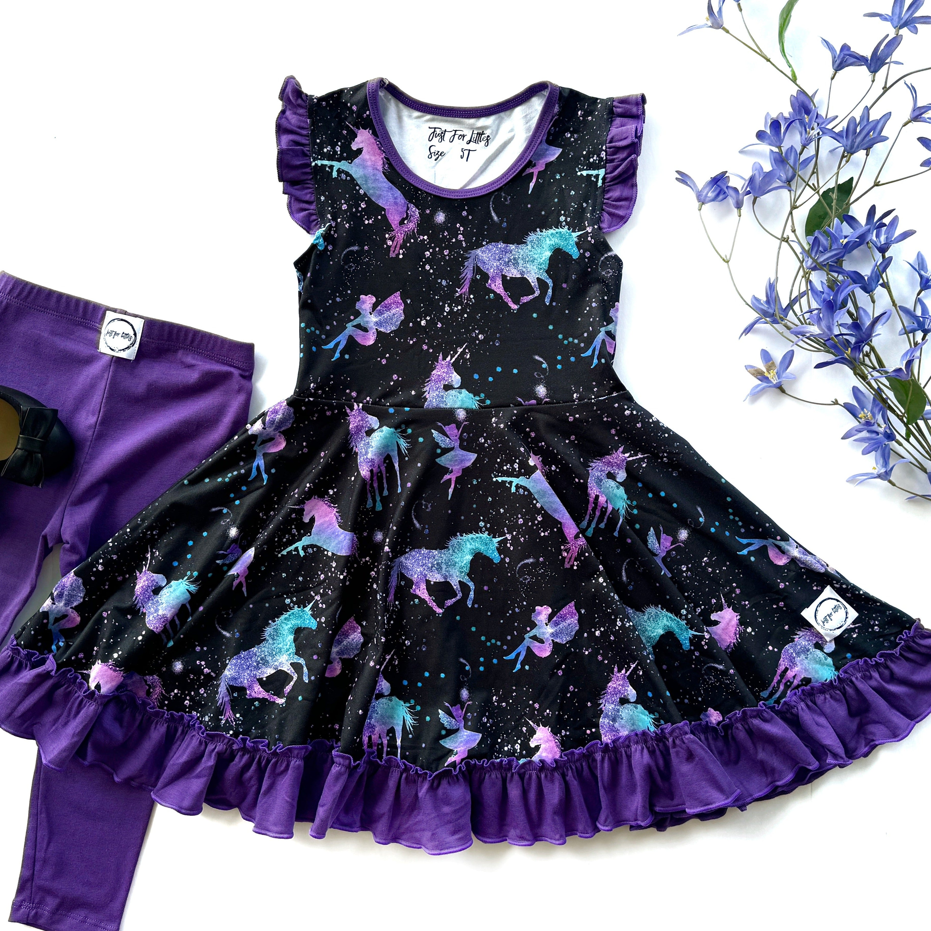 Unicorn Galaxy Twirl Dress