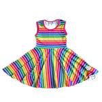 Load image into Gallery viewer, JFL Stripe Twirl Dress
