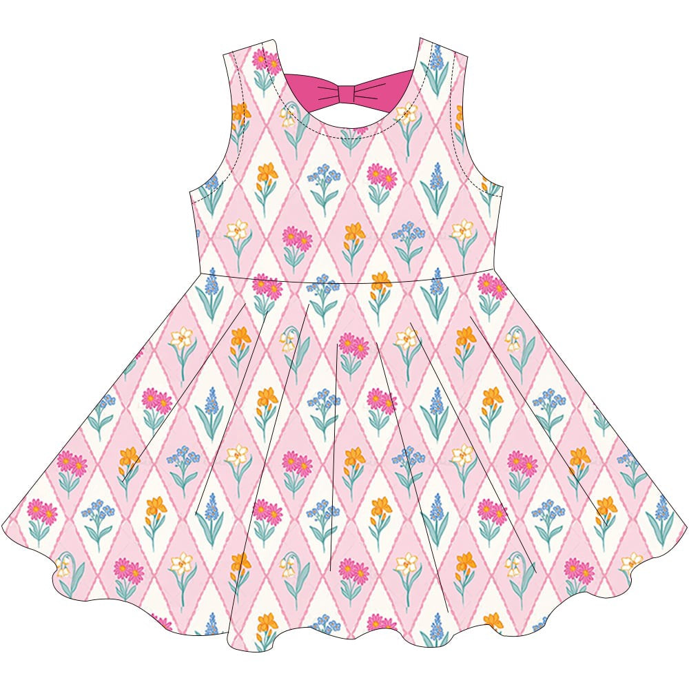 CLOSED - Bow Back Spring Dress Pre-Order