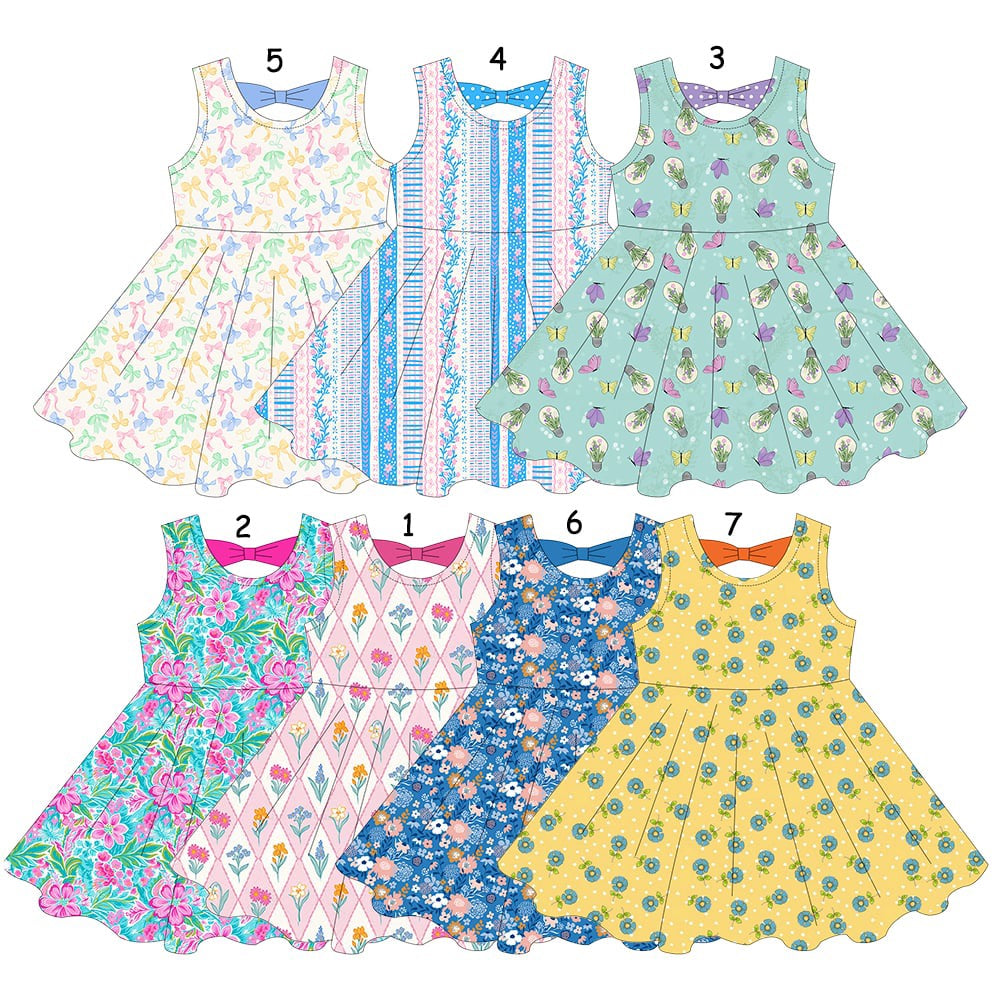 CLOSED - Bow Back Spring Dress Pre-Order