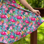 Load image into Gallery viewer, Flamingo Summer Twirl Dress
