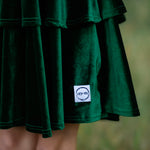 Load image into Gallery viewer, Green Velour Christmas Dress
