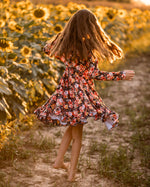 Load image into Gallery viewer, New Black Floral Dress
