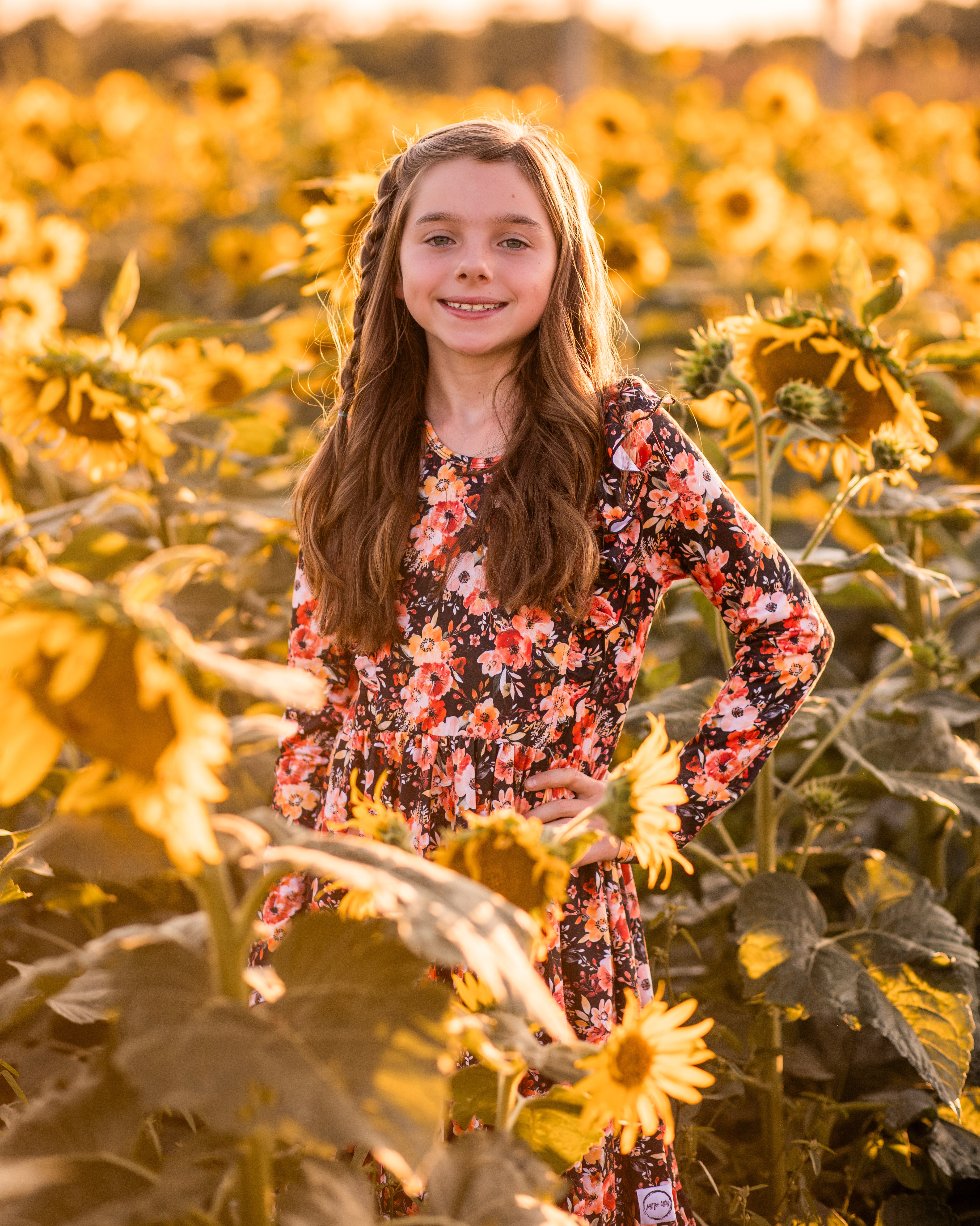 New Black Floral Dress