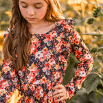 Load image into Gallery viewer, New Black Floral Dress
