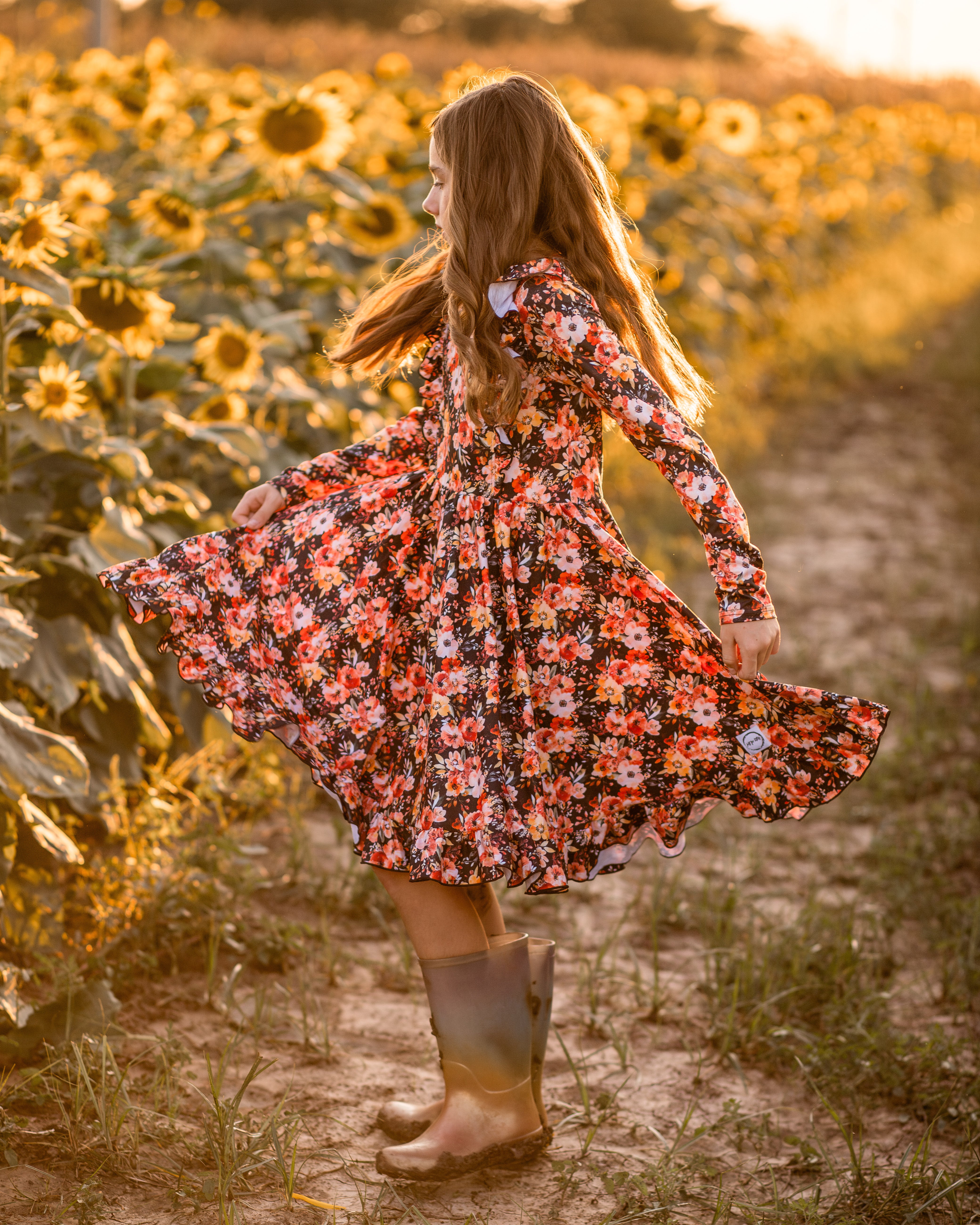 New Black Floral Dress