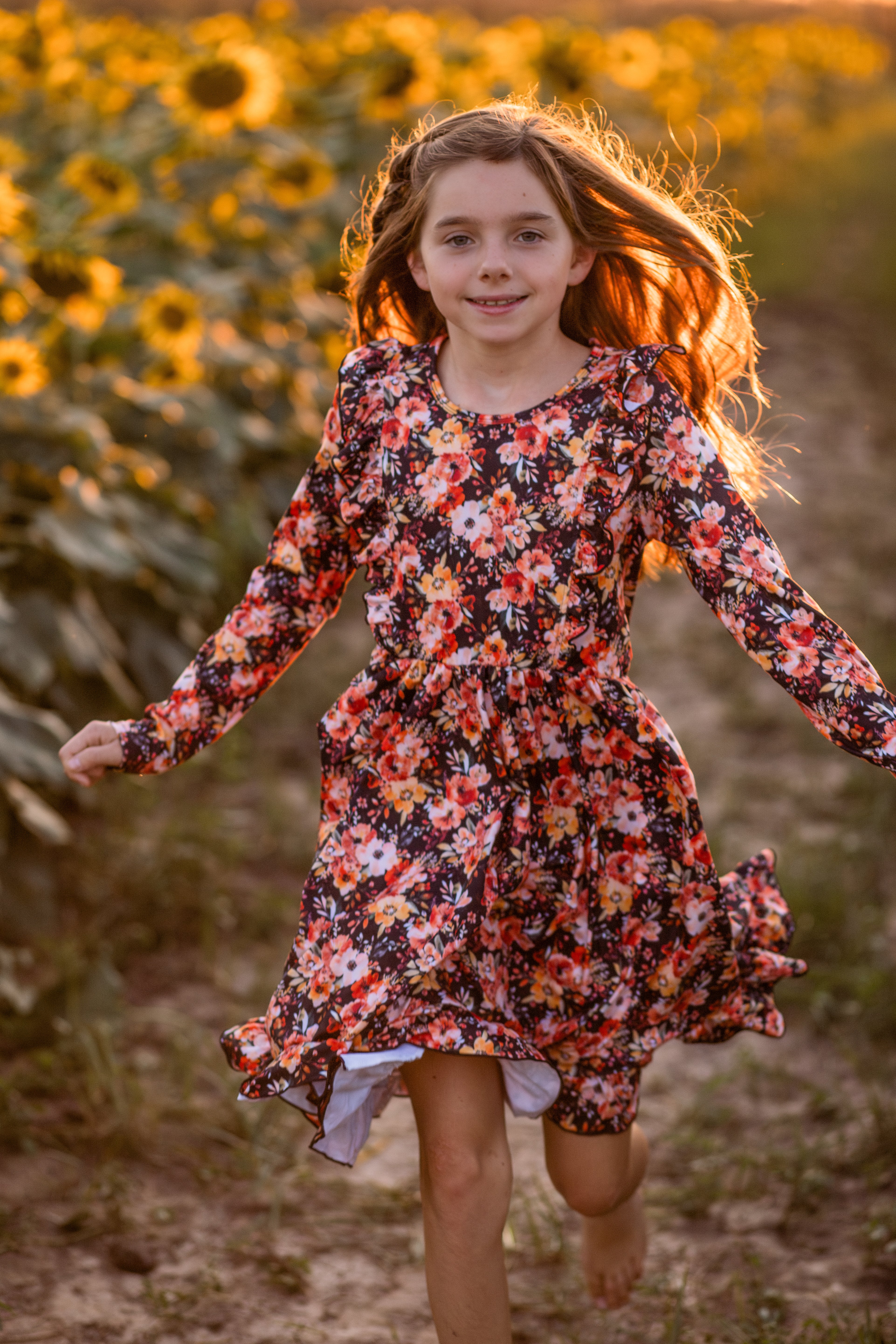 New Black Floral Dress