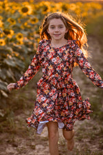 Load image into Gallery viewer, New Black Floral Dress
