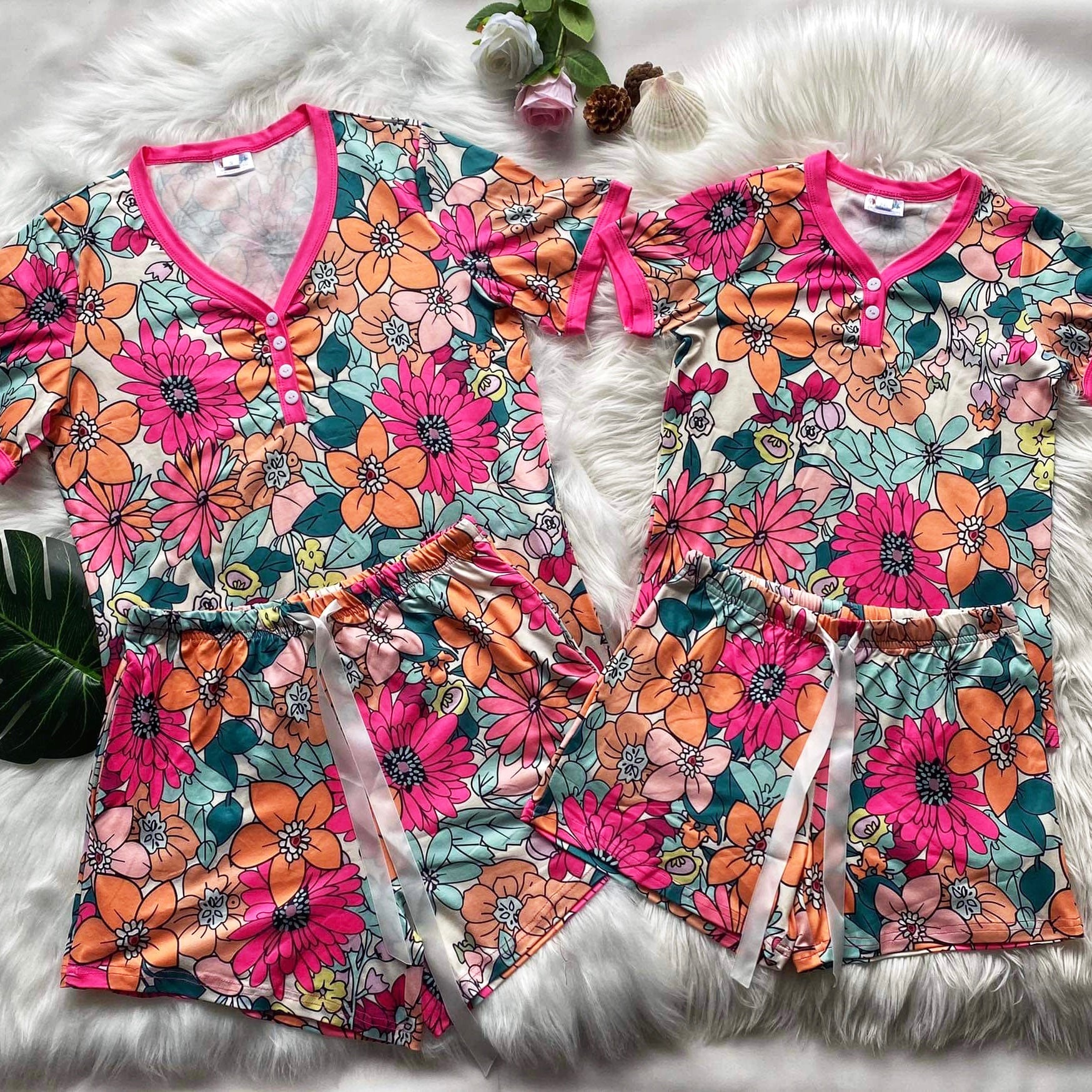 Summer Floral Pajama Set