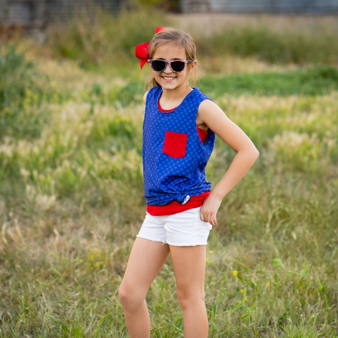 #4th of July Tank Shirt Just For Littles™ 