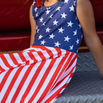 Load image into Gallery viewer, Star Spangled Twirl Dress
