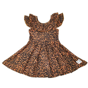 Stay Wild Leopard Twirl Dress