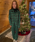Load image into Gallery viewer, Green Plaid PJ&#39;s
