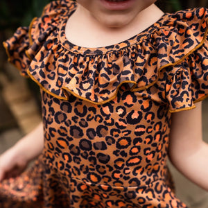 Stay Wild Leopard Twirl Dress