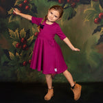Load image into Gallery viewer, Burgundy Twirl Dress with Pockets
