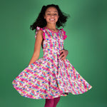 Load image into Gallery viewer, Lisa Frank Inspired Twirl Dress
