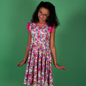 Lisa Frank Inspired Twirl Dress