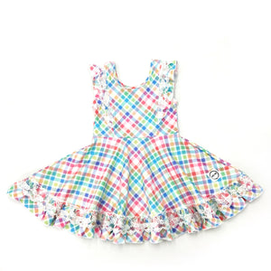 Fancy Plaid Twirl Dress