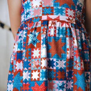 Patchwork Dress with Pockets