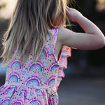 Load image into Gallery viewer, Peach Rainbow Dress
