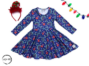 AAAA Christmas Rainbow Dress Just For Littles 