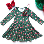 Load image into Gallery viewer, AAAA Reindeer Sleigh Dress Dress Just For Littles 
