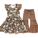 Load image into Gallery viewer, #Animal Twirl Dress Dress Just For Littles™ 
