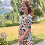 Load image into Gallery viewer, Back to School Twirl Dress Just For Littles™ 
