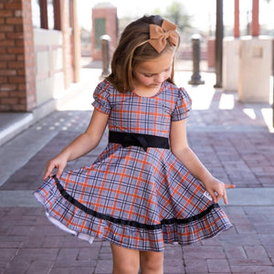 Black Plaid Twirl Dress – Just For Littles®️