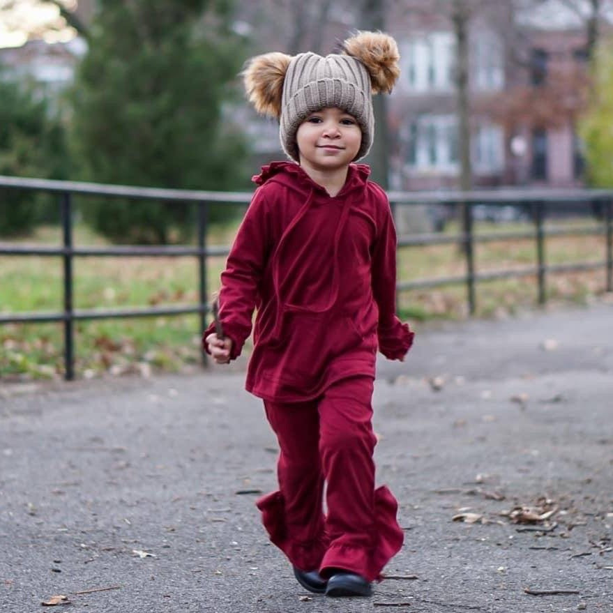 #Burgundy Cuddle Up lounge wear Just For Littles 