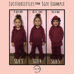 Load image into Gallery viewer, Burgundy Cuddle Up lounge wear Just For Littles 
