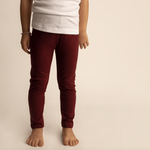 Load image into Gallery viewer, #Burgundy Leggings Bottoms Just For Littles™ 
