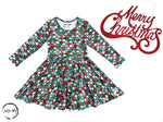 Load image into Gallery viewer, #Christmas Mermaid Twirl Dress Dress Just For Littles™ 
