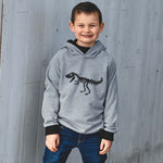 Load image into Gallery viewer, Dino Hoodie Just For Littles™ 
