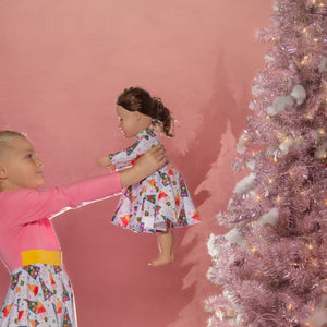 #Dolly Merry & Bright Christmas Trees Dress Just For Littles™ 