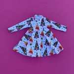 Load image into Gallery viewer, #Dolly Merry &amp; Bright Christmas Trees Dress Just For Littles™ 
