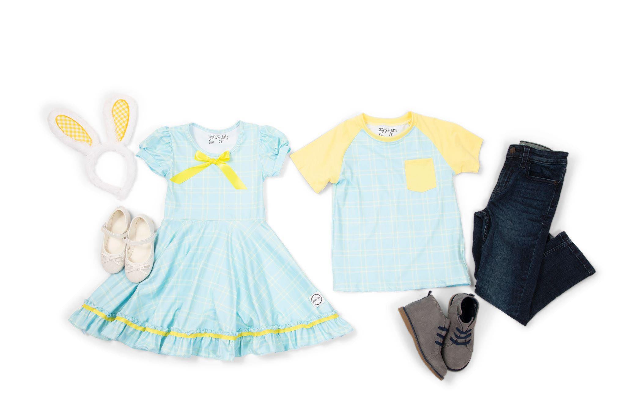 Easter Blue Dress Dress Just For Littles™ 