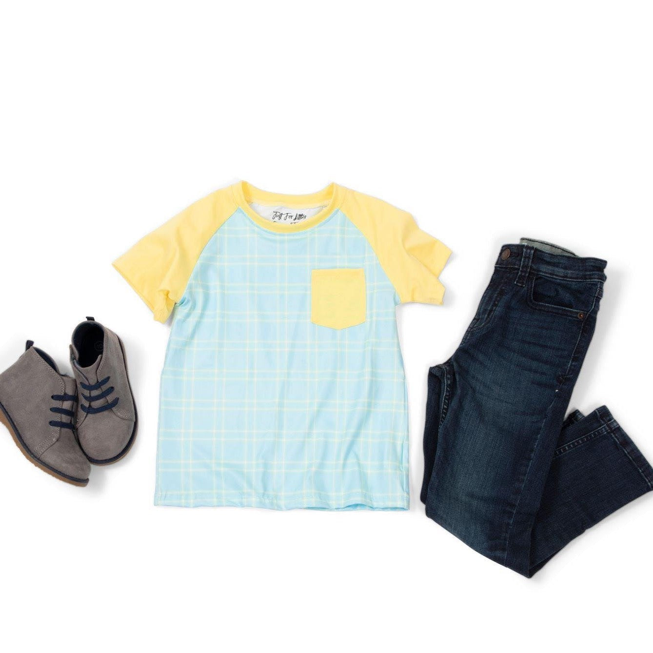 Easter Blue Plaid Shirt Just For Littles™ 