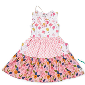 #Easter Pastel Pink Farmhouse Twirl Dress Just For Littles™ 